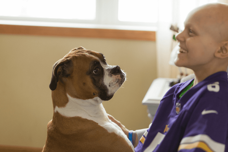 Griffin with his dog