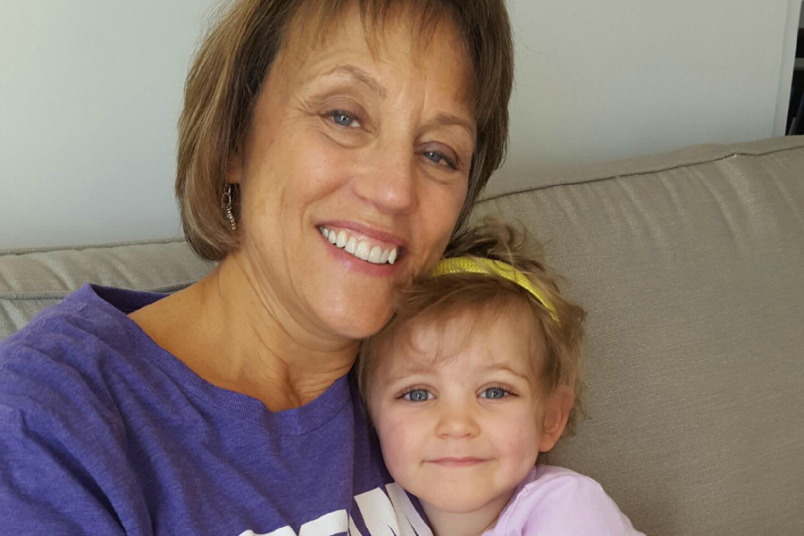 Brooklyn with her grandma