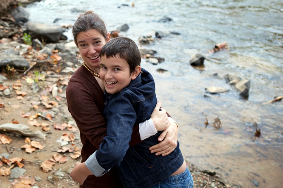 Daniel with his mom, Theresa