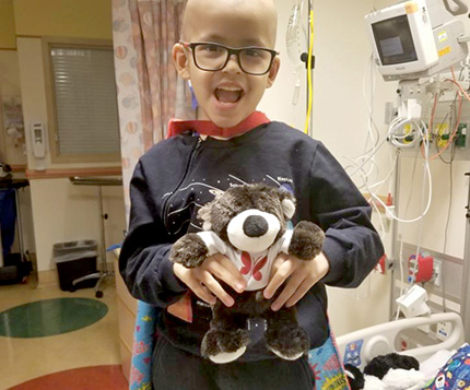 Jose - Cancer survivor with CC Bear