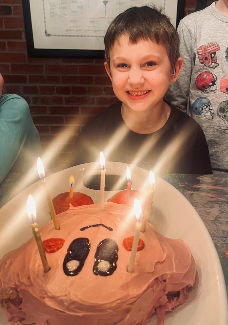 Carson celebrating his 7th birthday