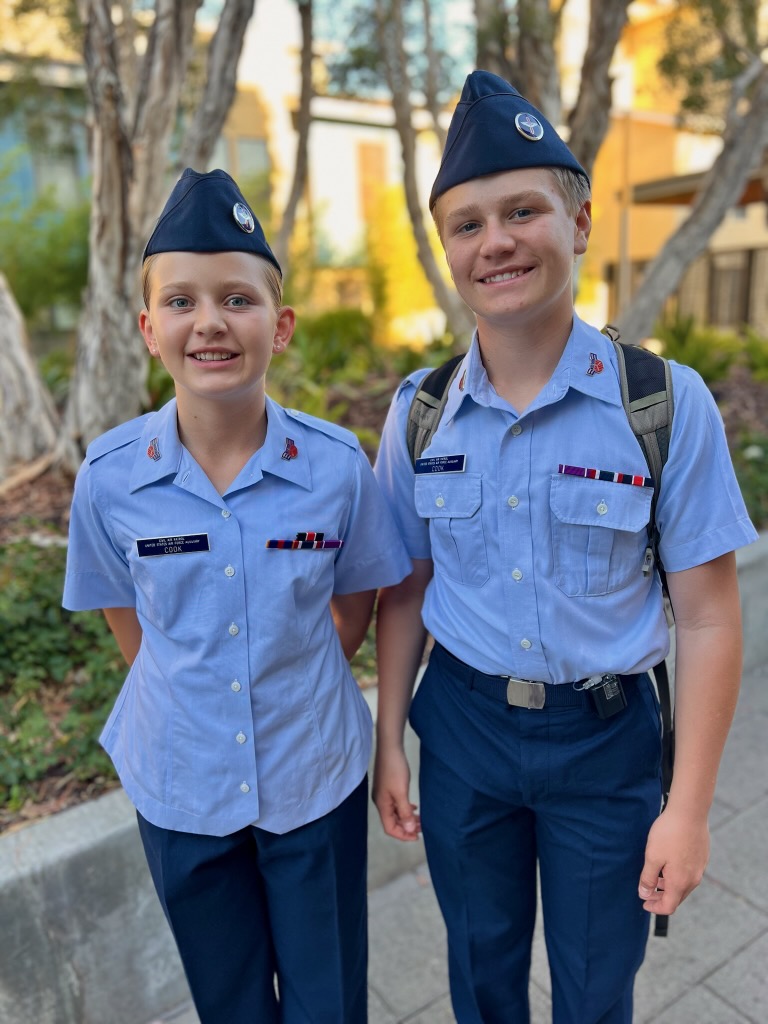 Max posing with his visitors during hospital stay